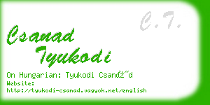 csanad tyukodi business card